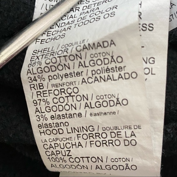 PUMA Black Hooded Zip Up Sweatshirt Jacket Coat Small Unisex  Casual - Picture 12 of 16